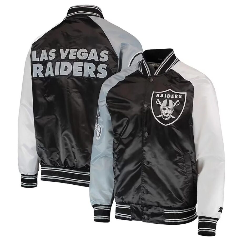 Las Vegas Raiders The Reliever Satin Jacket