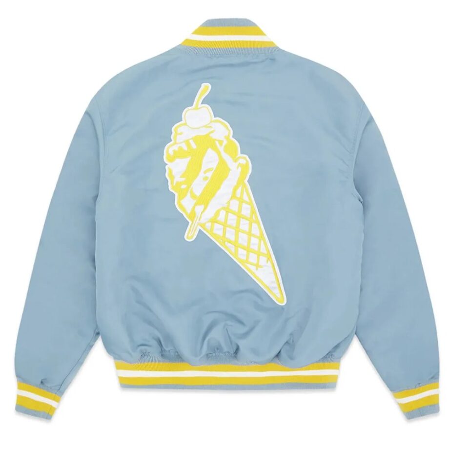Light Blue BBC ICECREAM Baseball Jacket