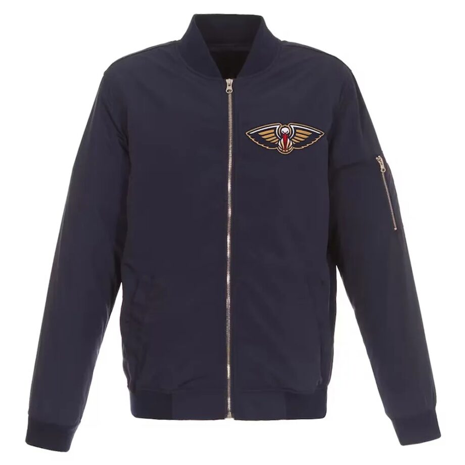 New Orleans Pelicans Navy Bomber Jacket