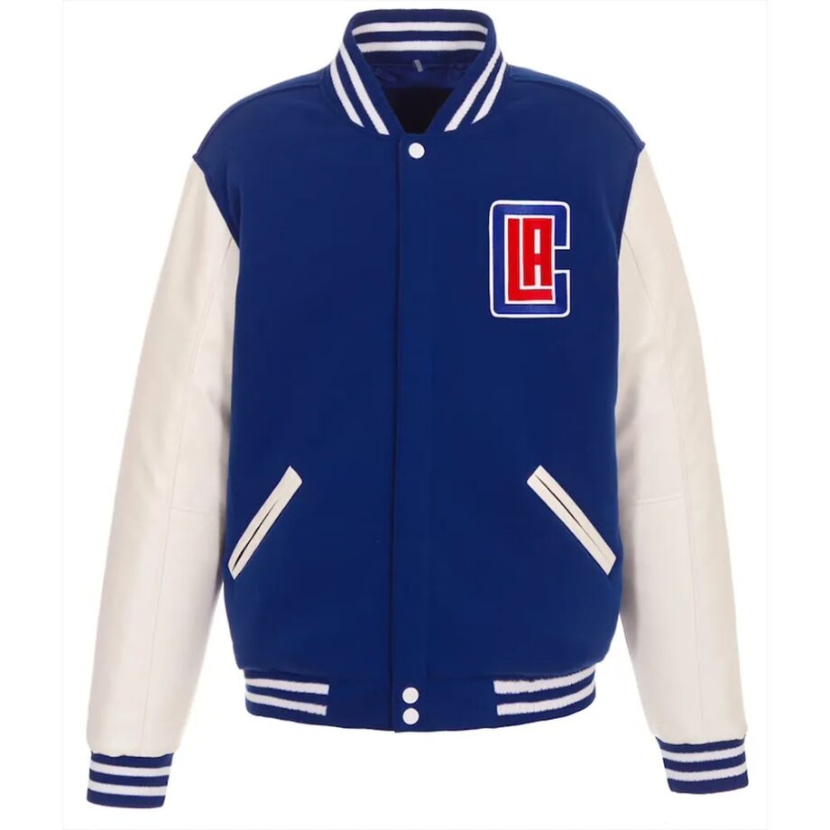 LA Clippers Varsity Royal & White Jacket
