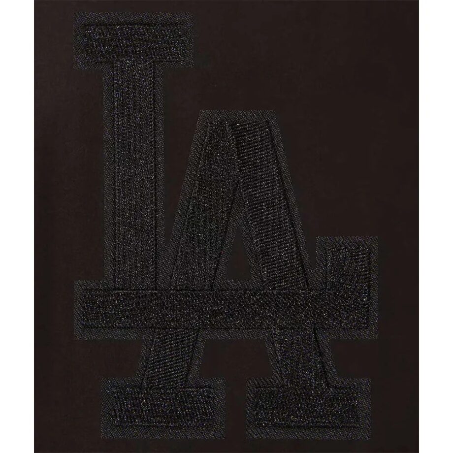 LA Dodgers Black Varsity Wool Jacket