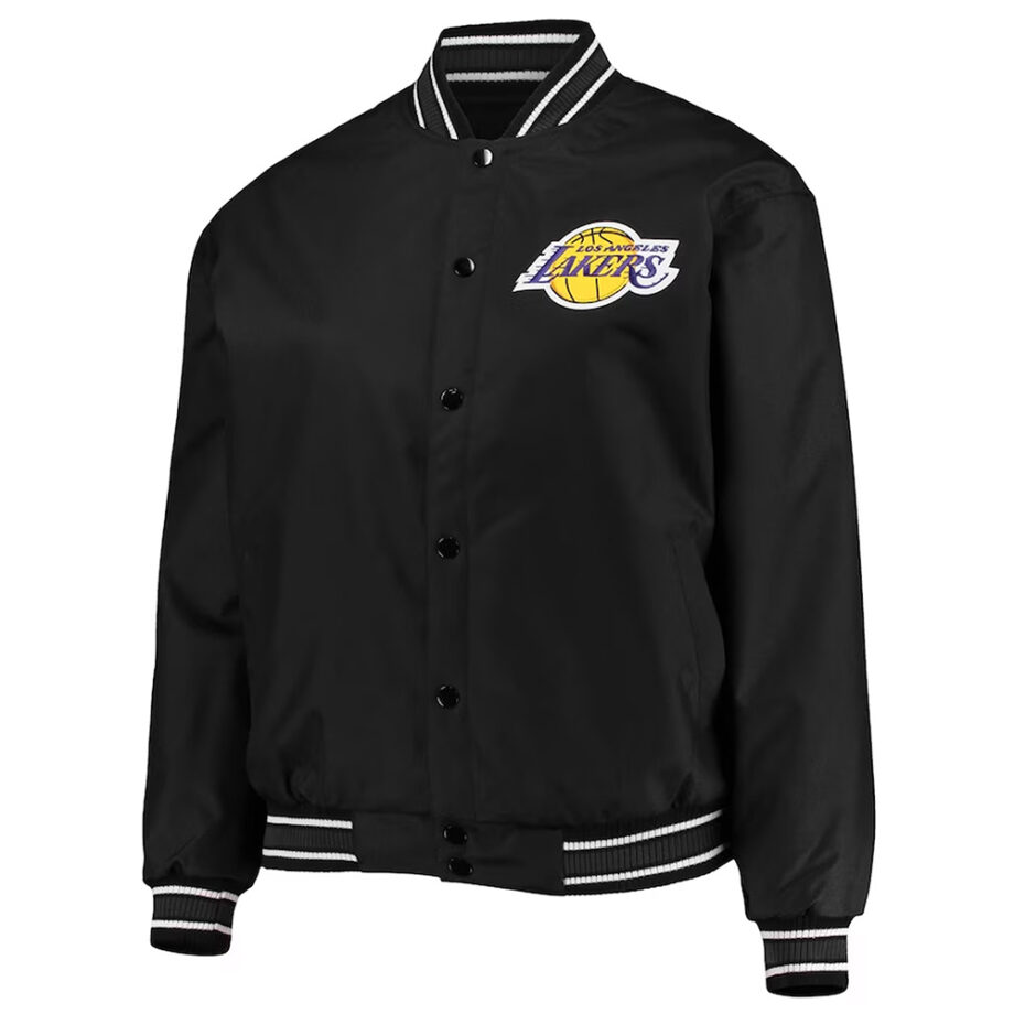 LA Lakers Black Poly-Twill Jacket