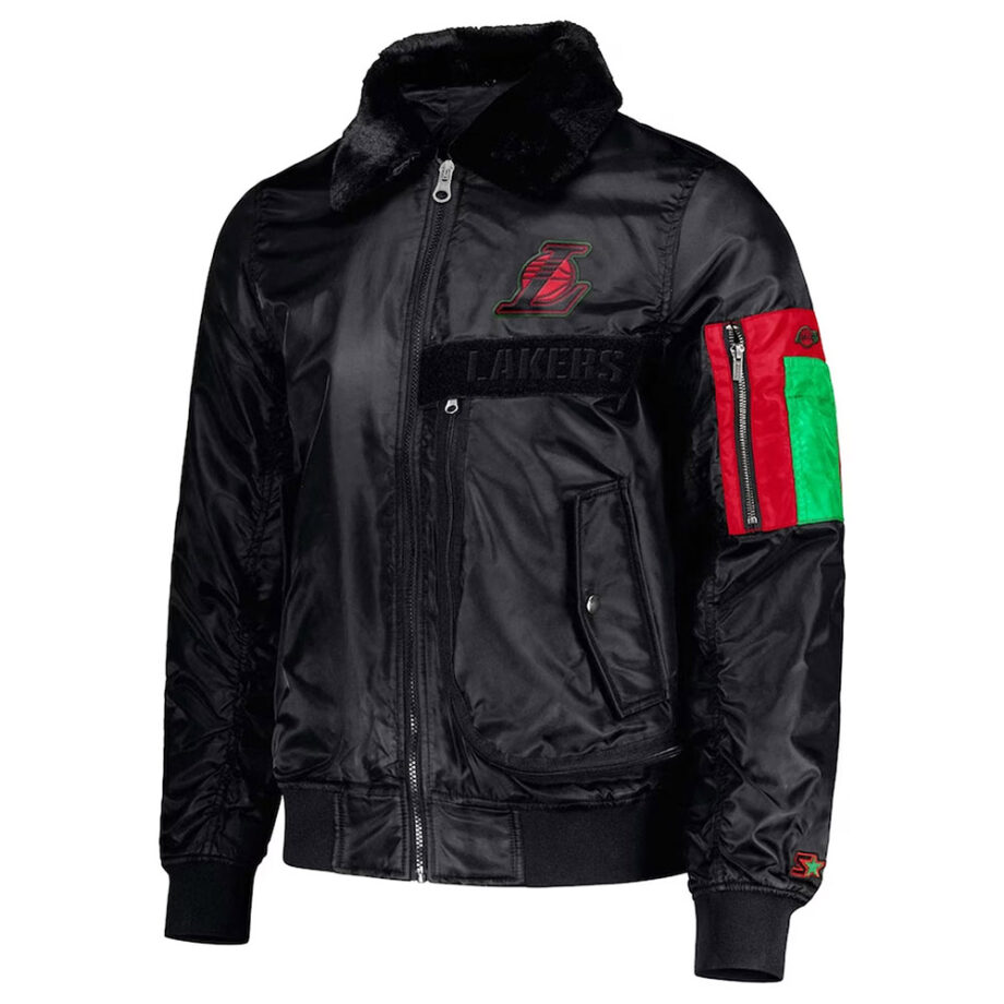 Los Angeles Lakers Ty Mopkins Black Jacket