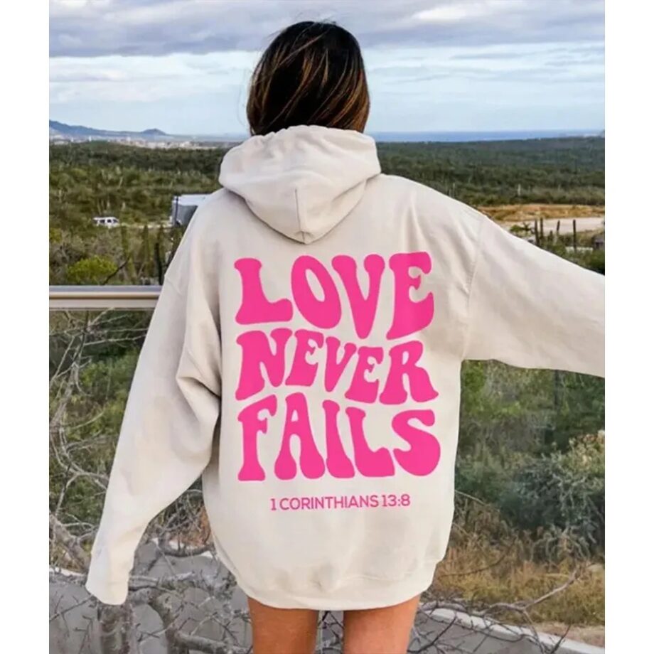 Love Never Fails Pullover Hoodie