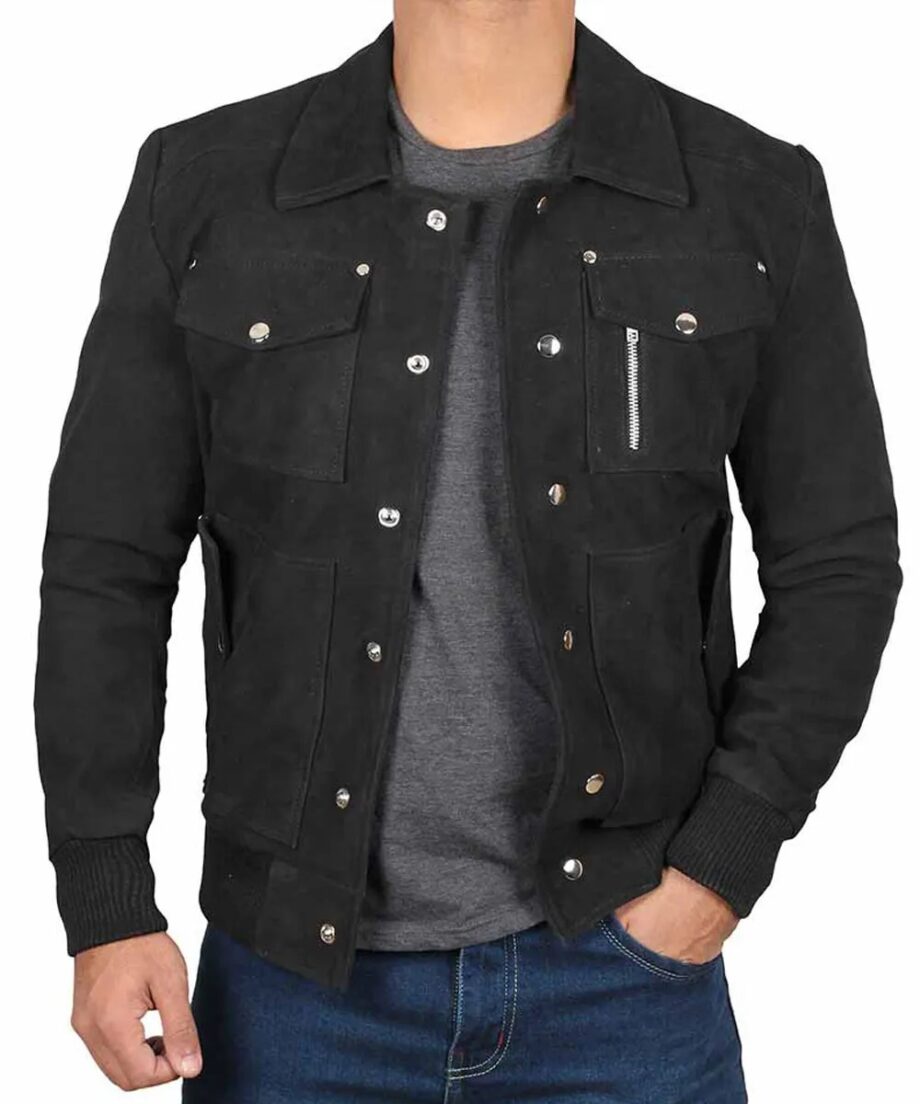 Mark Wahlberg Daddy's Home 2 Suede Leather Jacket