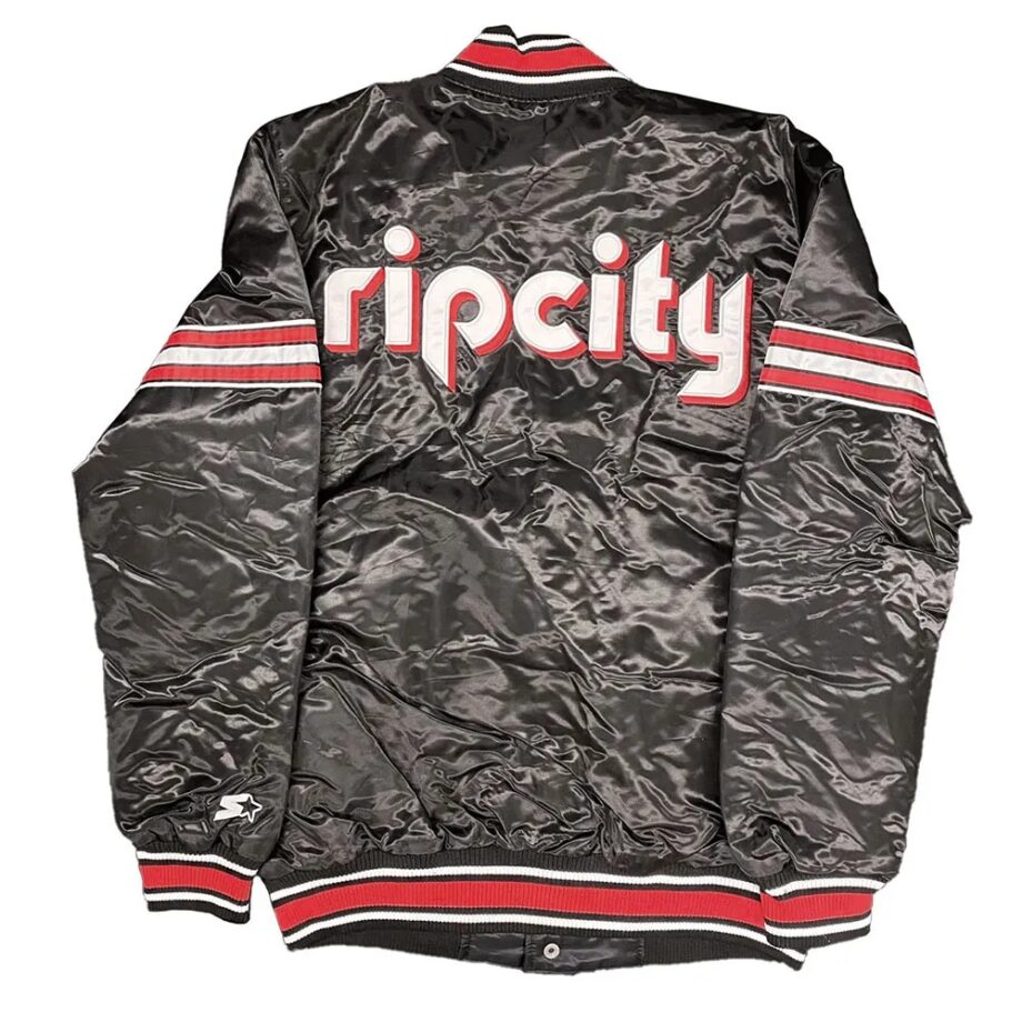 Black Portland Trailblazers Pick & Roll Jacket