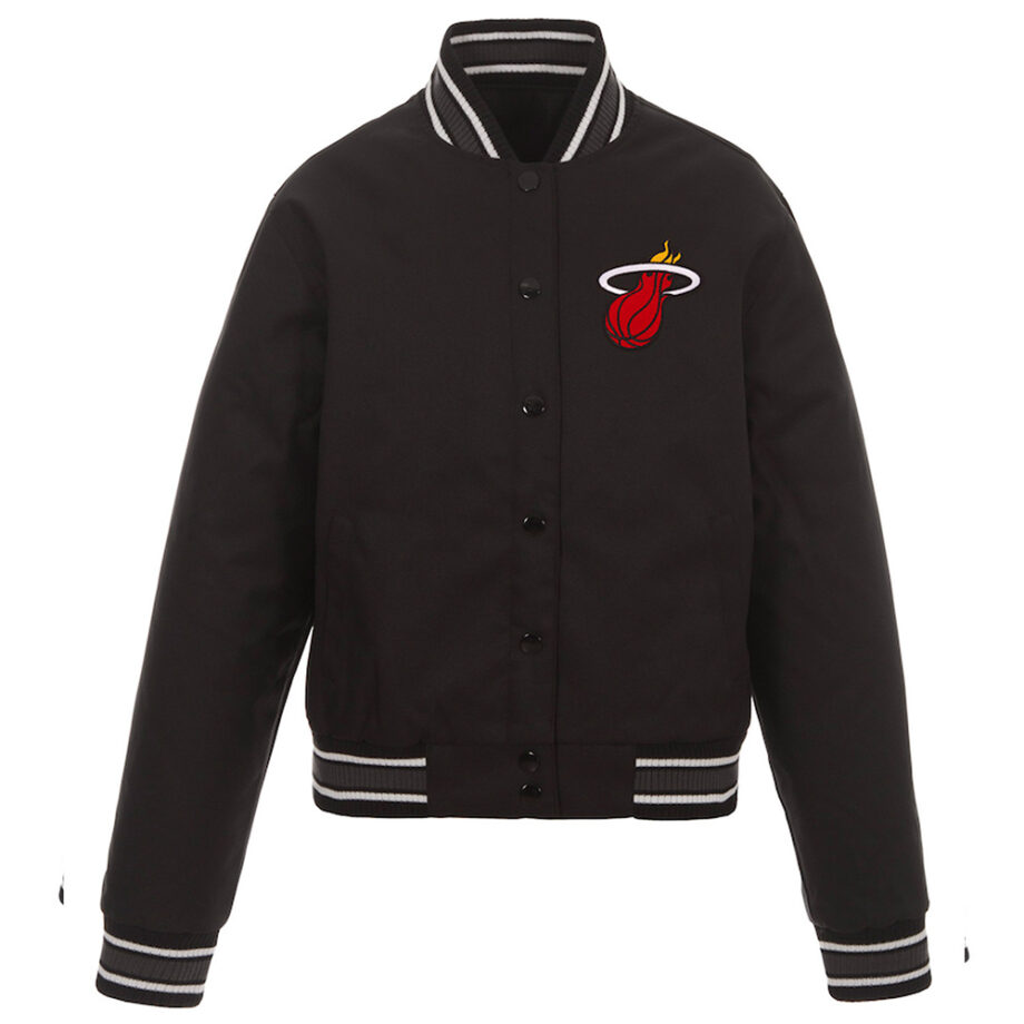 Miami Heat Black Poly-Twill Jacket