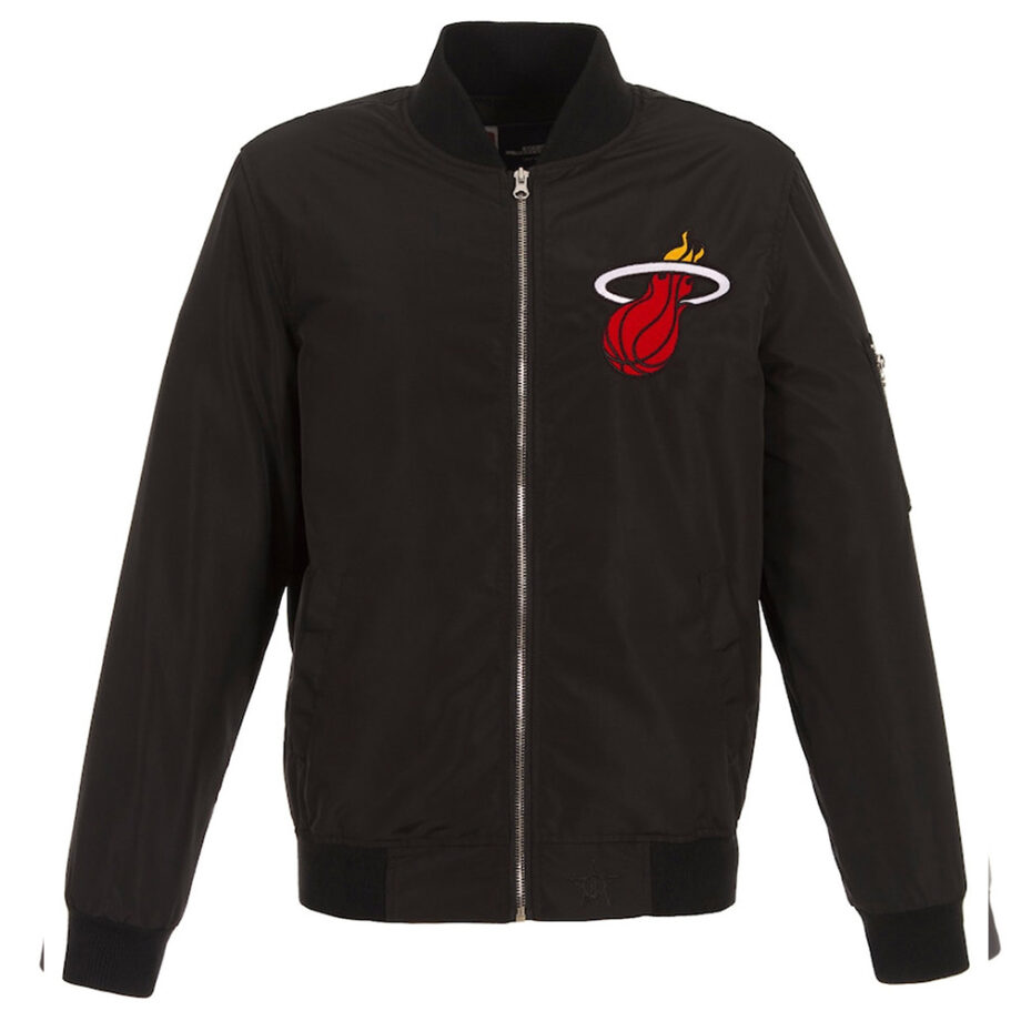 Miami Heat Lightweight Bomber Jacket