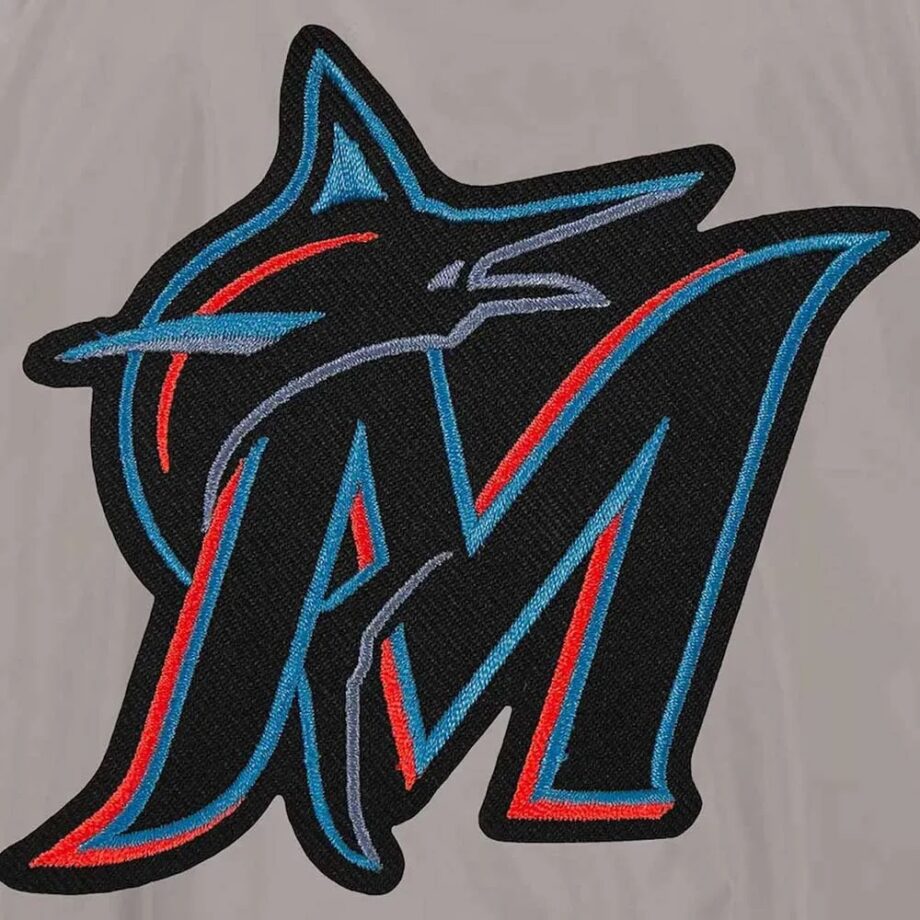 Miami Marlins Bomber Lightweight Nylon Jacket