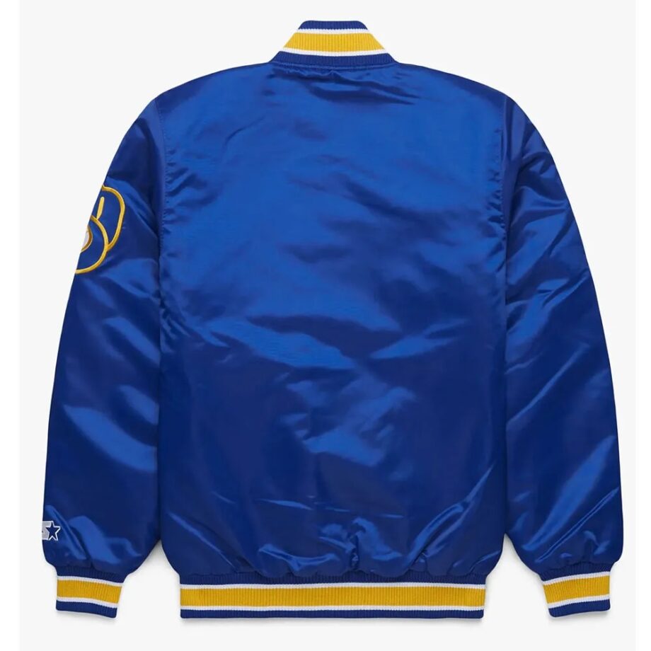 Milwaukee Brewers Royal Blue Bomber Jacket