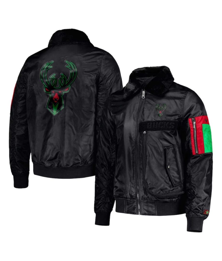 Milwaukee Bucks Ty Mopkins Black Jacket