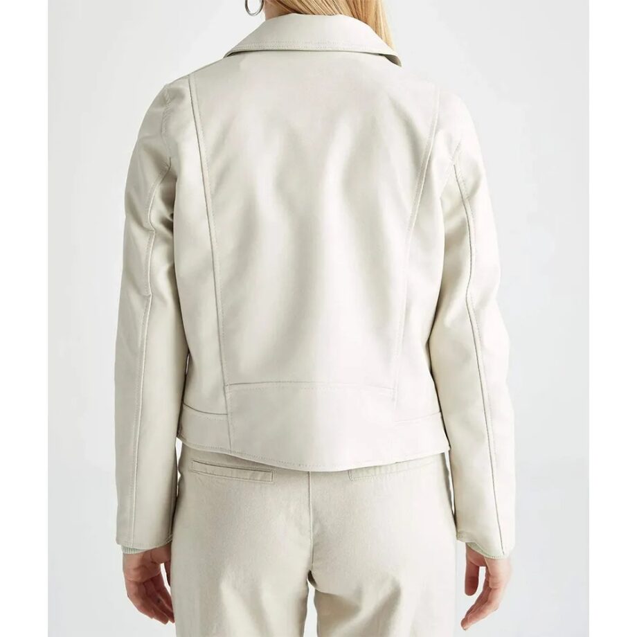 Nashville S02 Connie Britton White Leather Jacket
