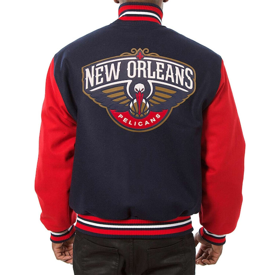 Navy/Red New Orleans Pelicans Varsity Jacket