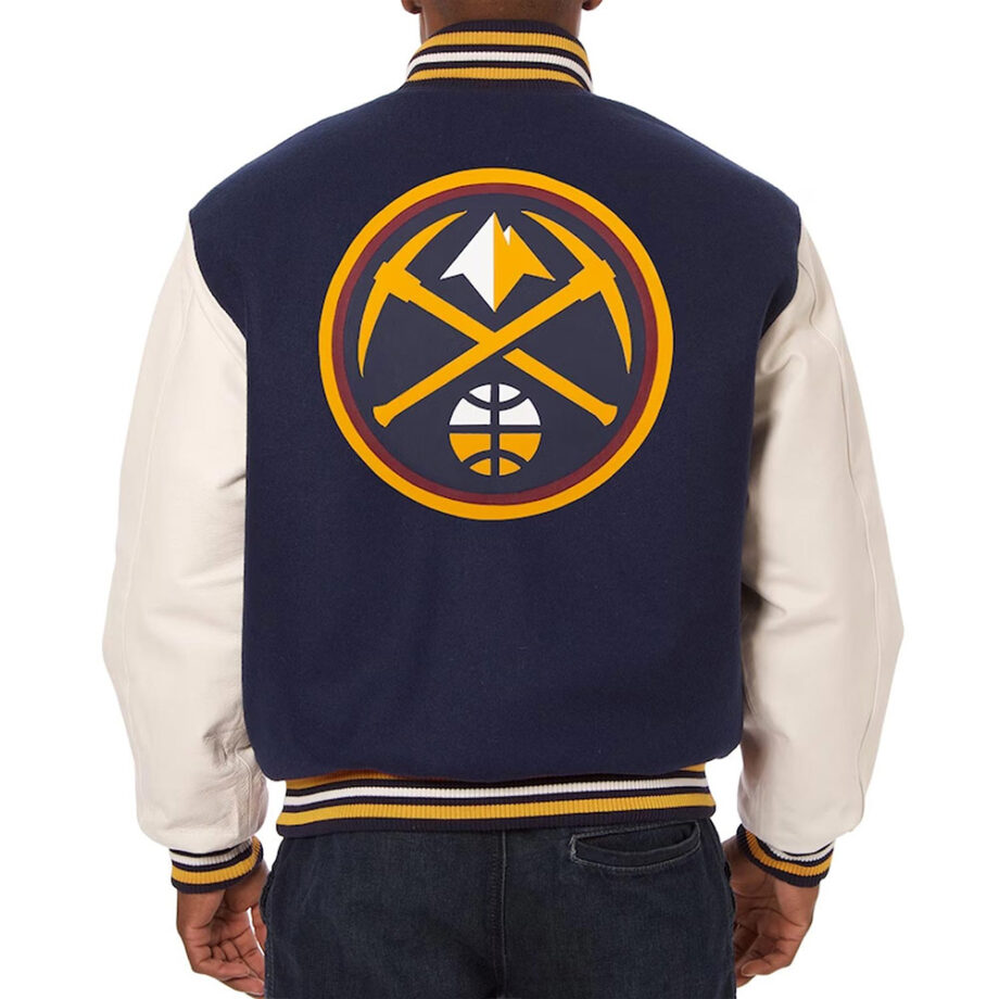 Denver Nuggets Varsity Navy/White Jacket