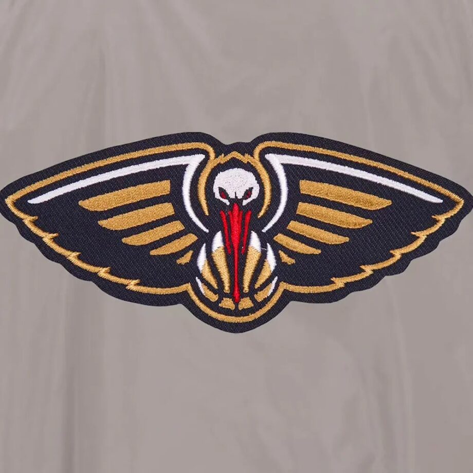 New Orleans Pelicans Gray Bomber Jacket