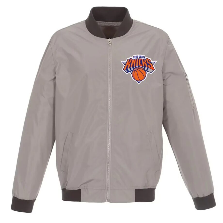 NY Knicks Nylon Bomber Jacket