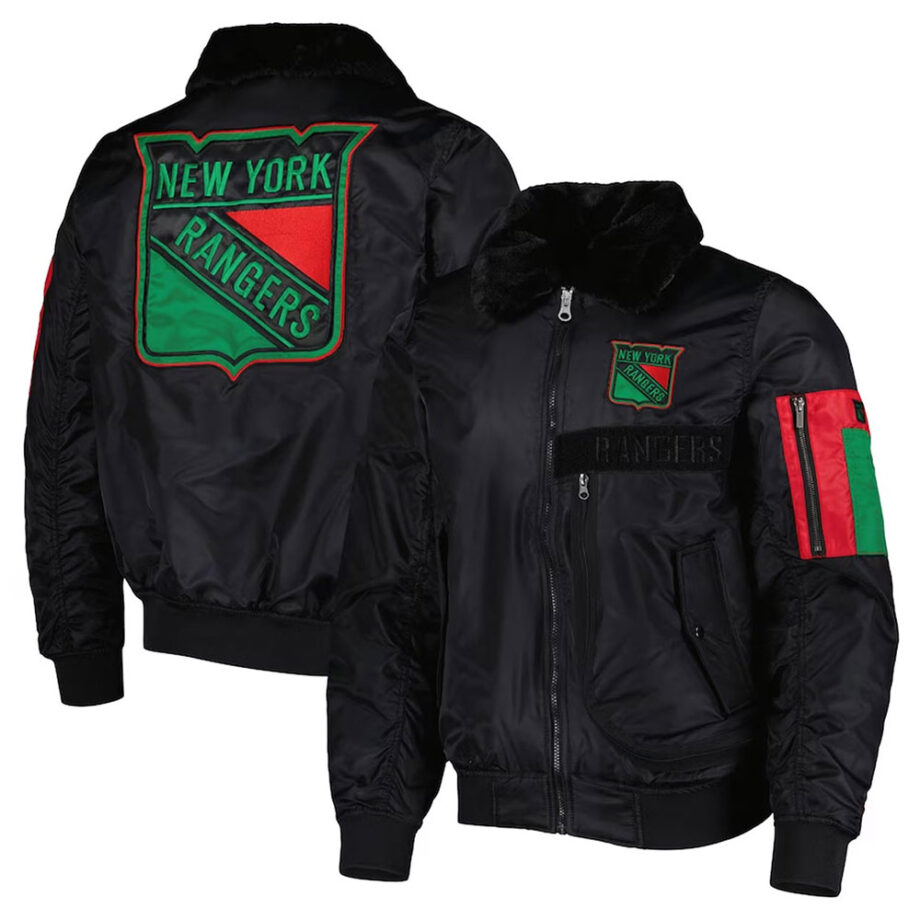 New York Rangers Ty Mopkins Black Jacket