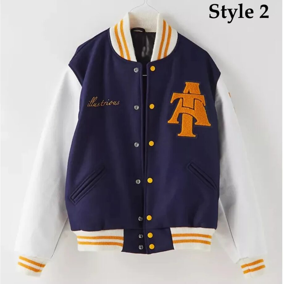 North Carolina A&T Aggie Pride Blue Varsity Jacket