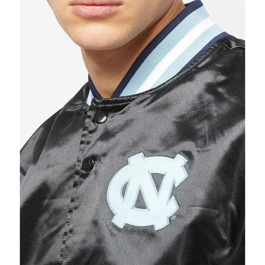 North Carolina Tar Heels Black Bomber Jacket