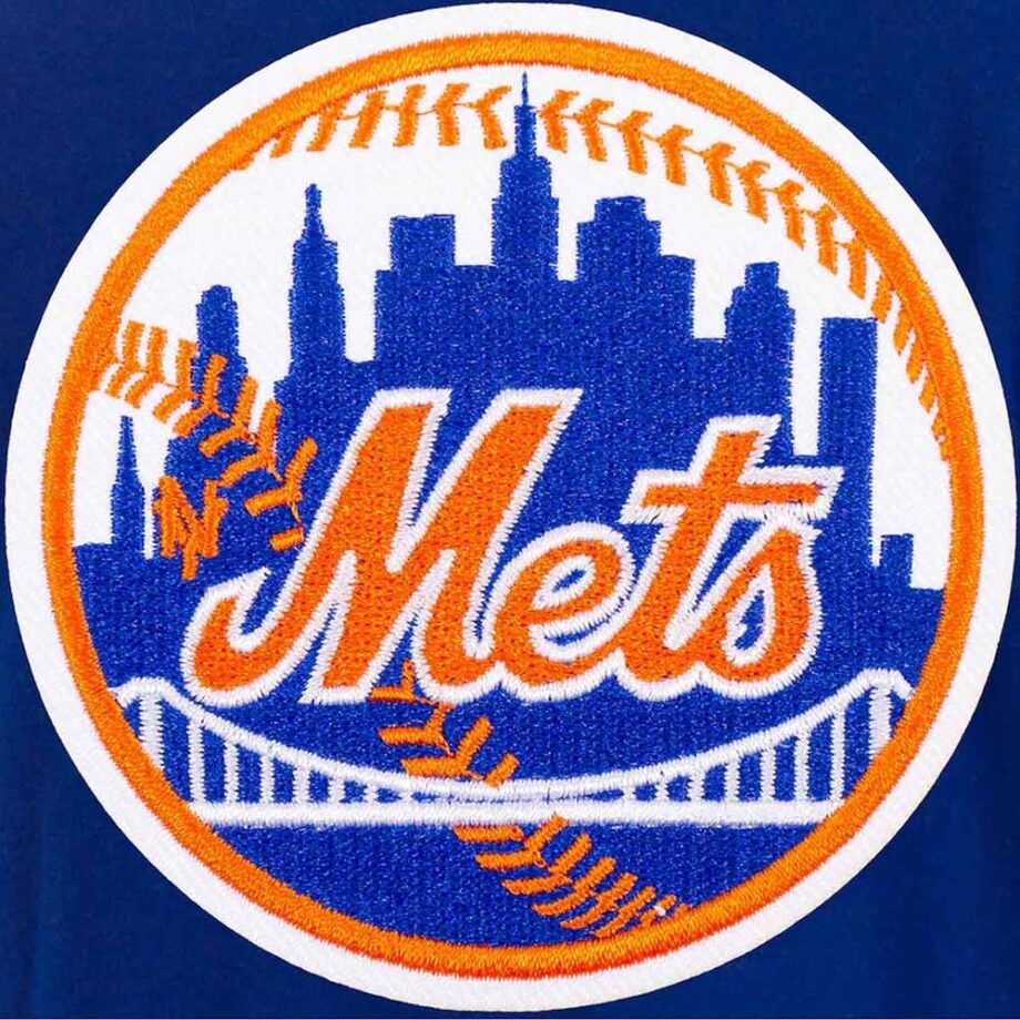 NY York Mets Royal All Wool Varsity Jacket