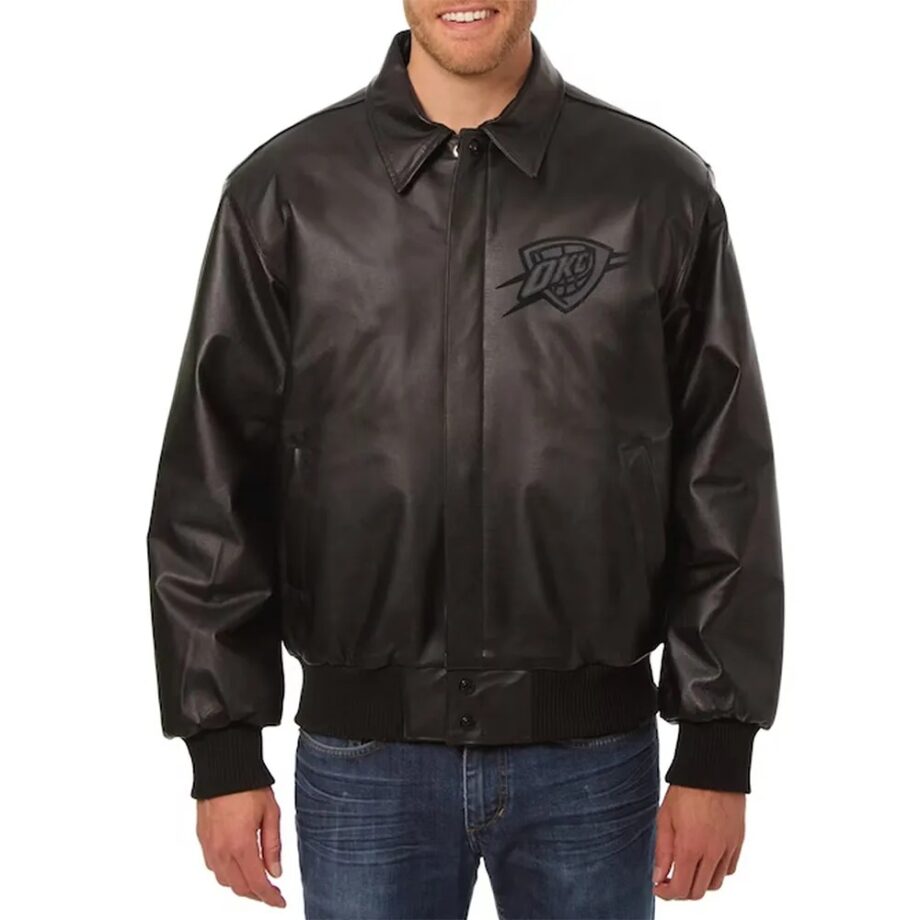 Oklahoma City Thunder Leather Jacket