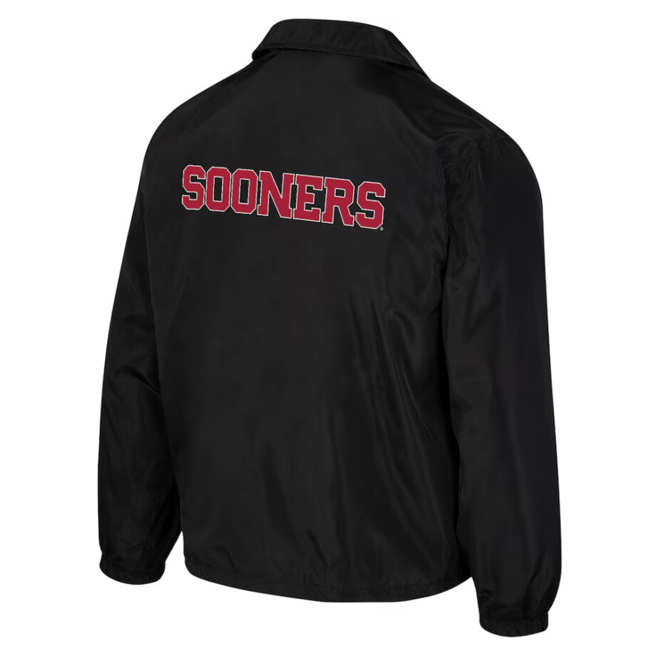 Oklahoma Sooners Black Coaches Jacket
