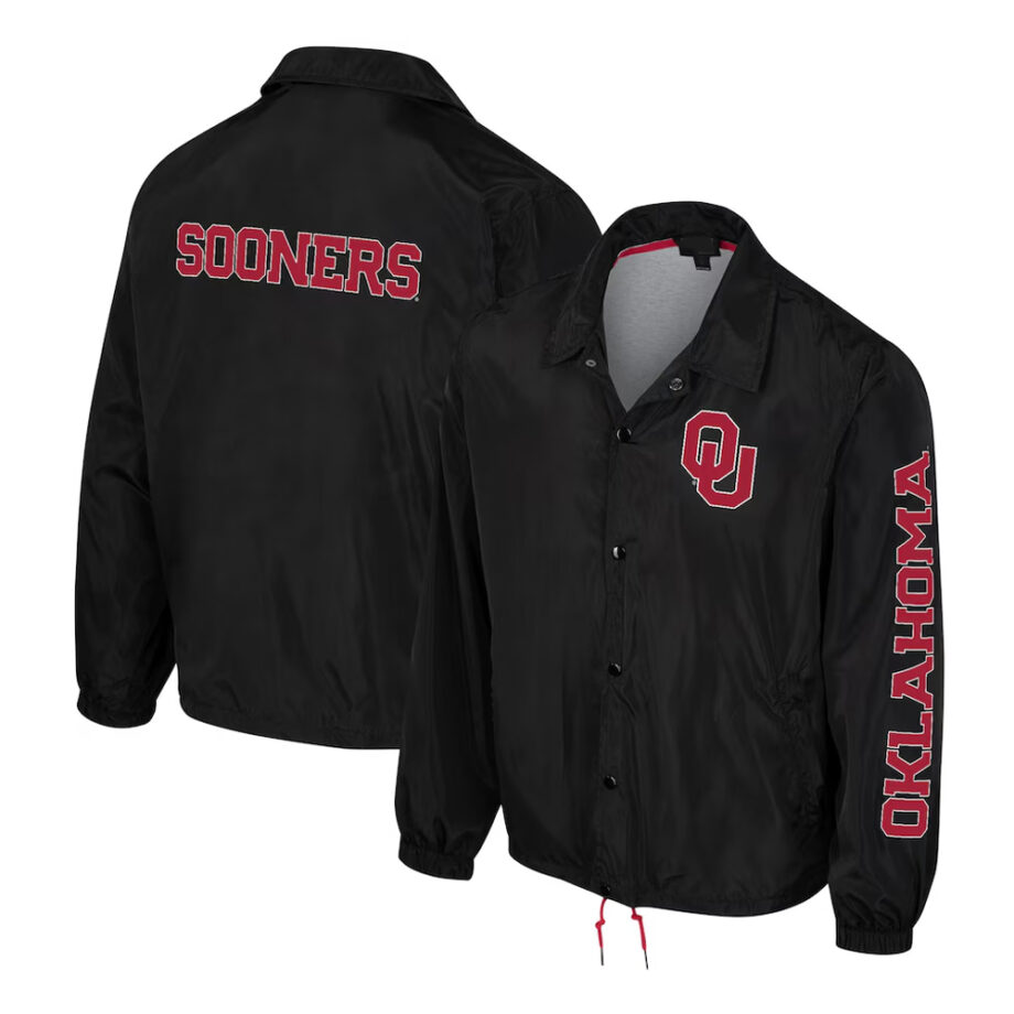 Oklahoma Sooners Black Coaches Jacket