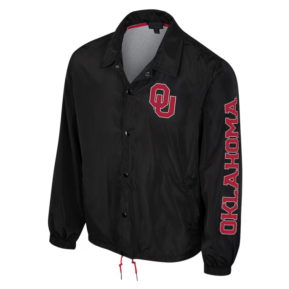 Oklahoma Sooners Black Coaches Jacket