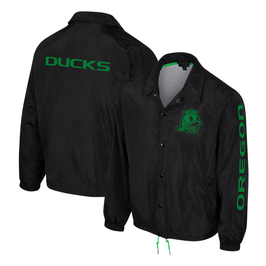 Oregon Ducks Black Coaches Jacket