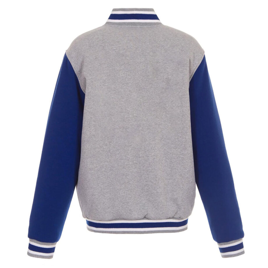 Philadelphia 76ers Varsity Gray & Royal Wool Jacket