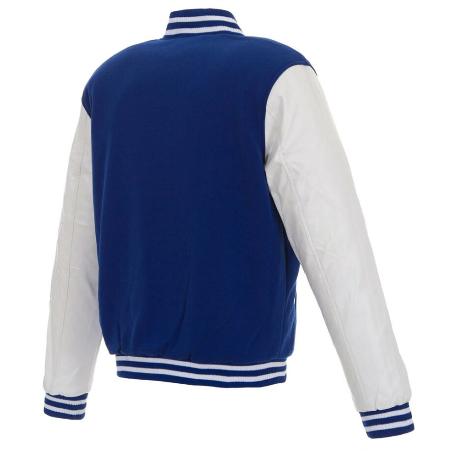 Philadelphia 76ers Royal and White Varsity Jacket