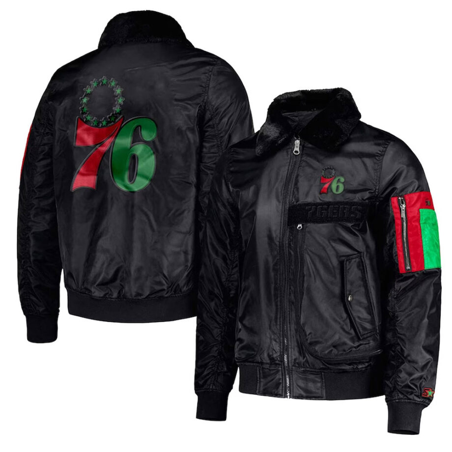 Philadelphia 76ers Ty Mopkins Black Jacket