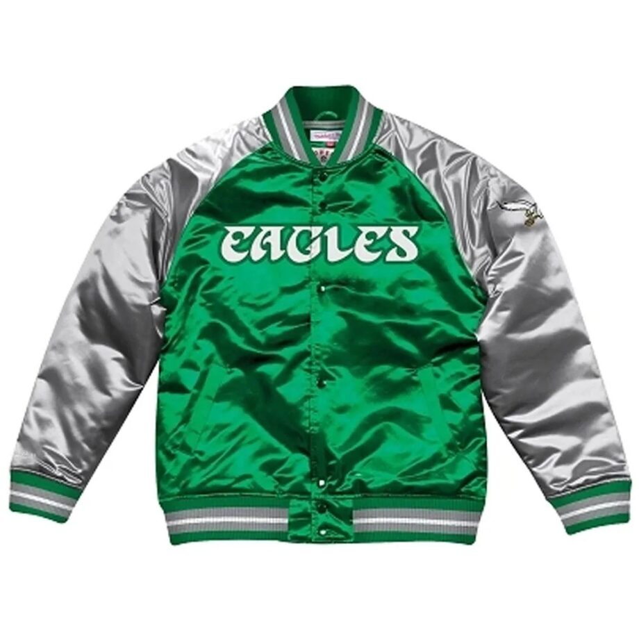 Philadelphia Eagles Green & Silver Varsity Jacket