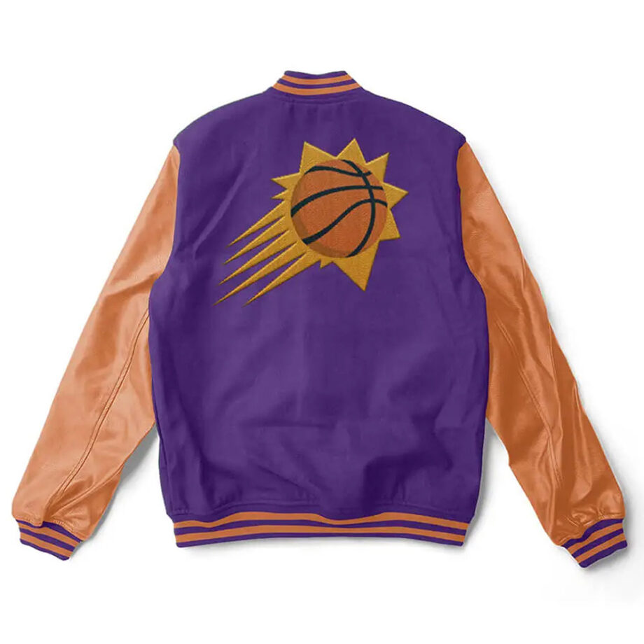 Phoenix Suns Purple & Orange Varsity Jacket