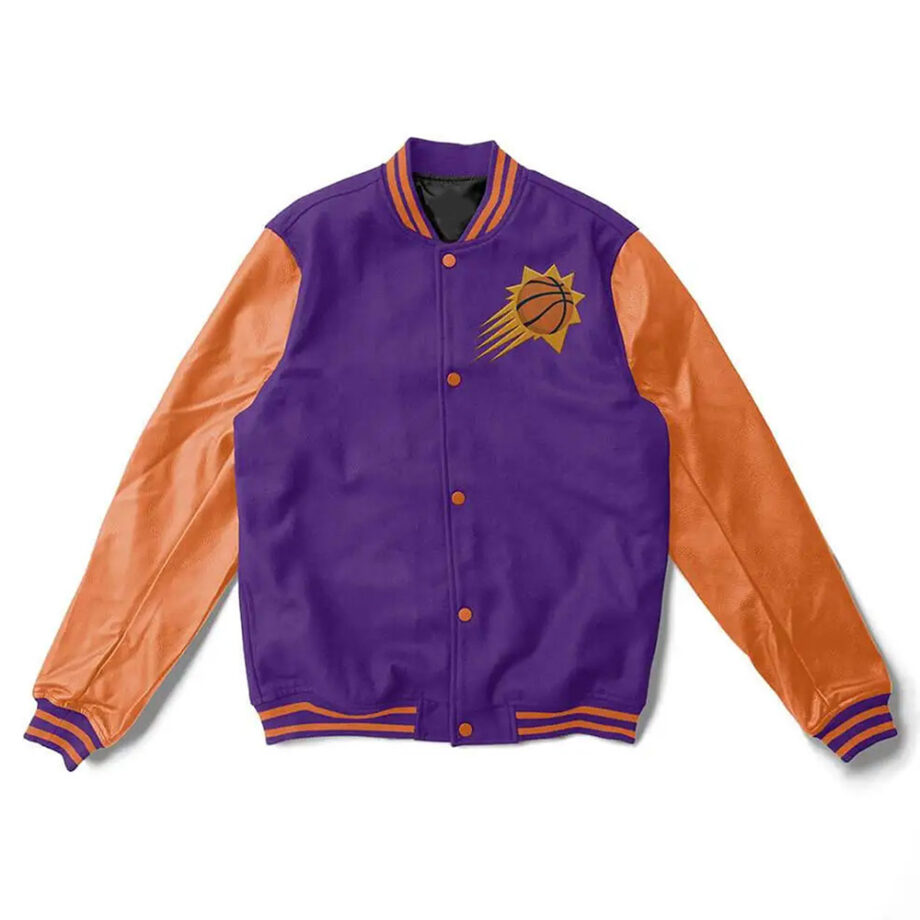 Phoenix Suns Purple & Orange Varsity Jacket