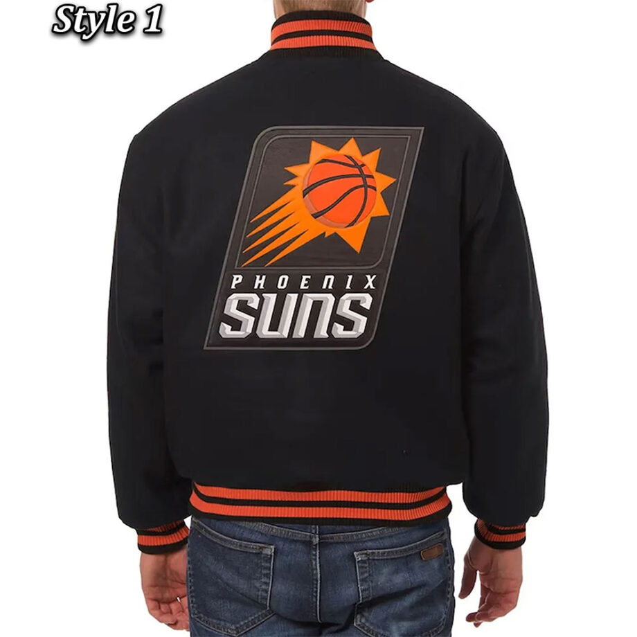 Phoenix Suns Black Wool Jacket