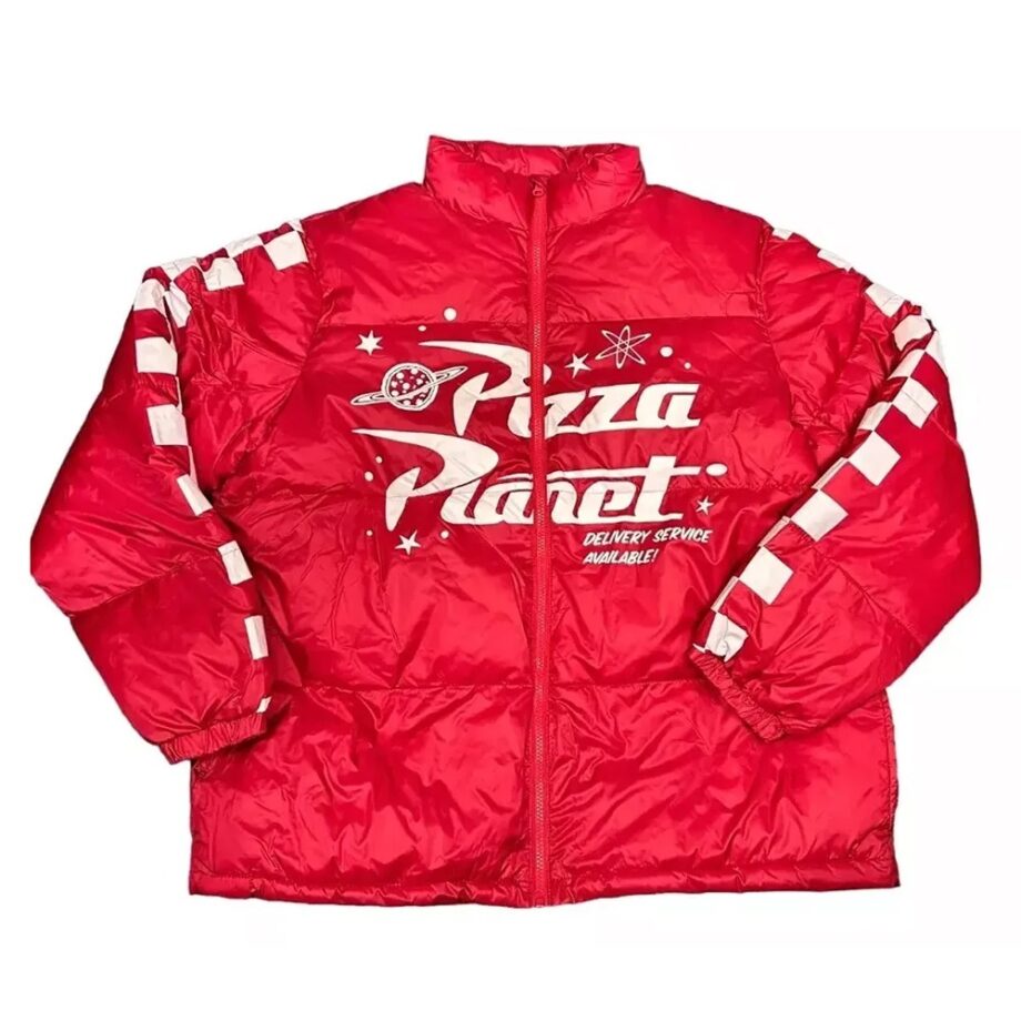 Pizza Planet Puffer Red Jacket