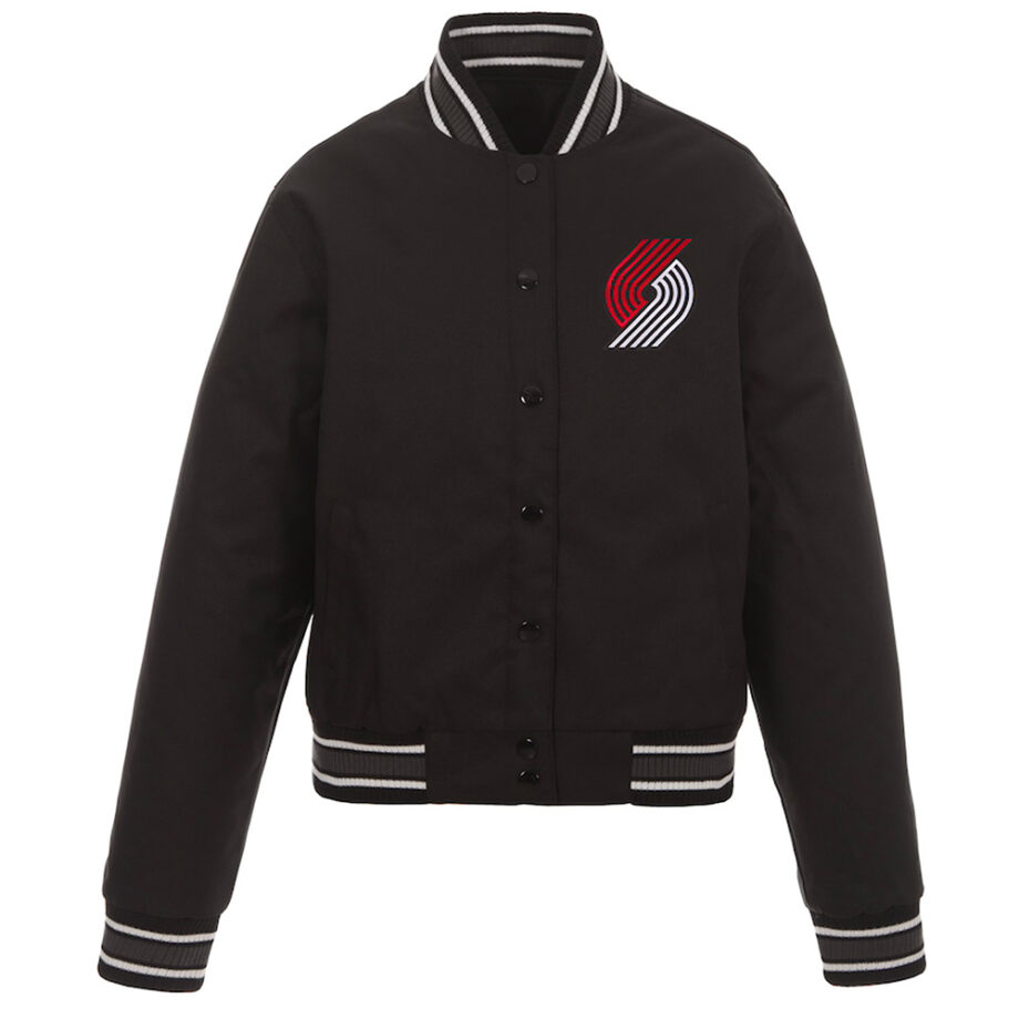 Portland Trail Blazers Black Twill Jacket