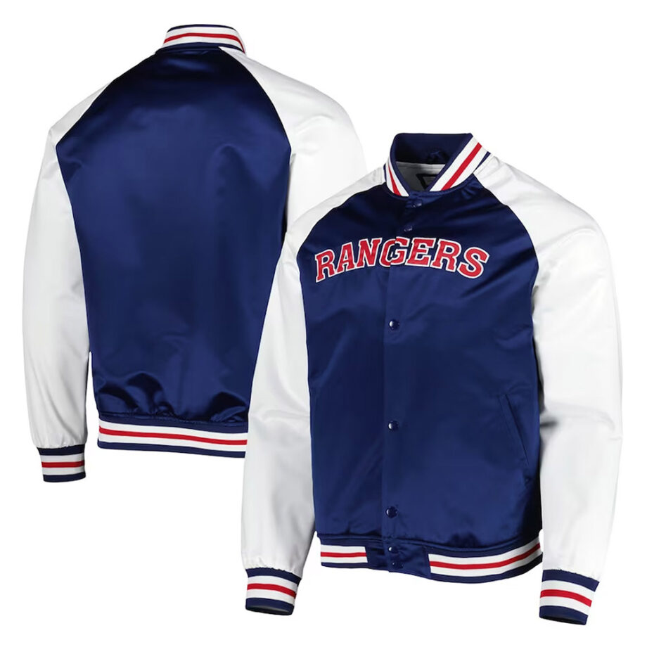 Prime Time NY Rangers Varsity Satin Jacket