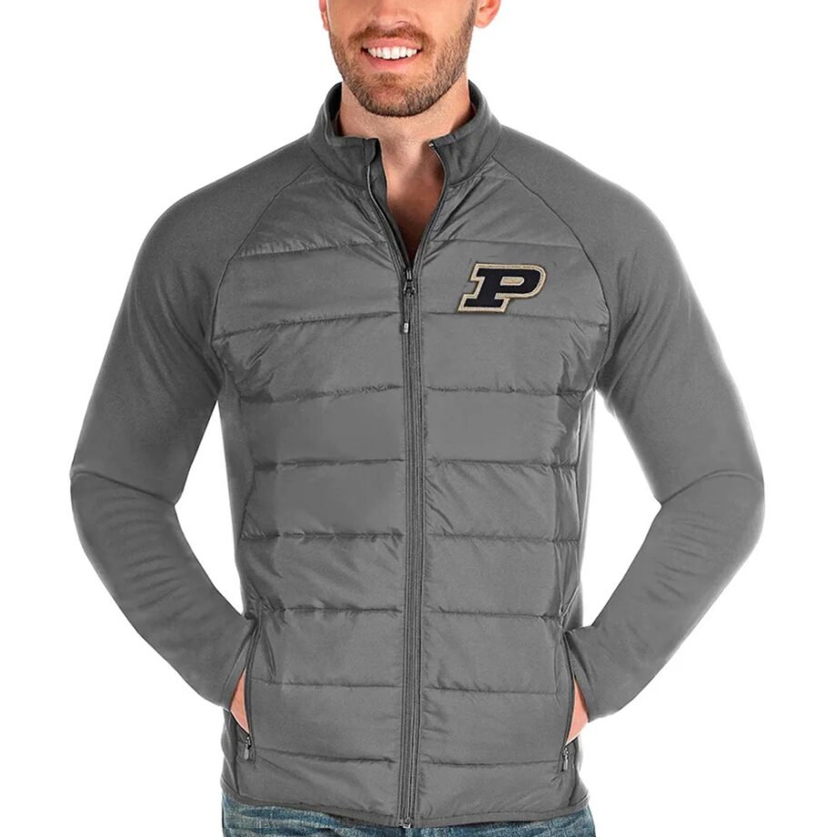 Purdue Boilermakers Black Puffer Jacket