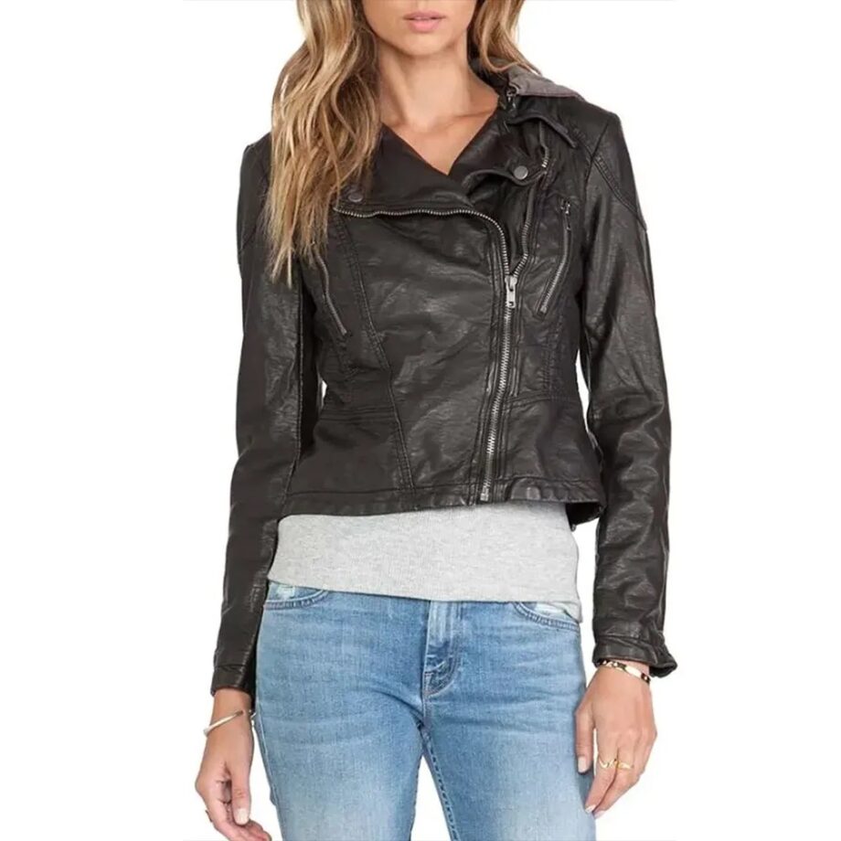 The Vampire Diaries S07 Leslie-Anne Panaligan Leather Jacket