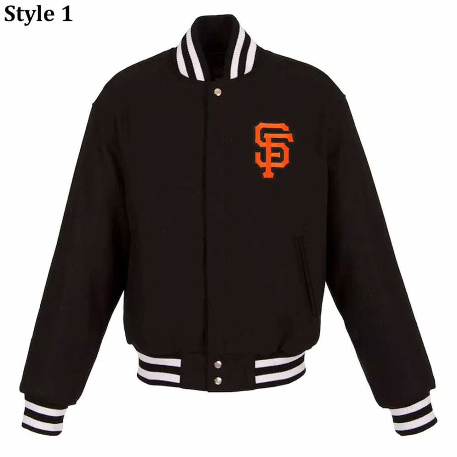 San Francisco Giants Varsity Black All-Wool Jacket