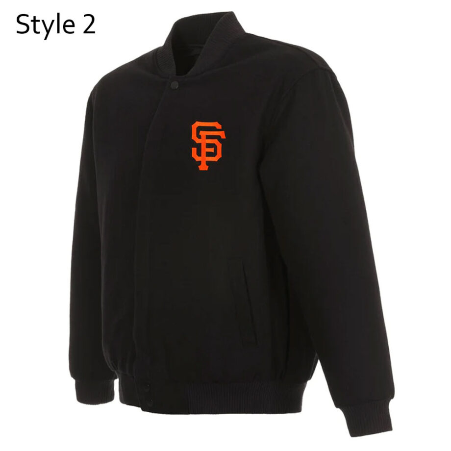 San Francisco Giants Varsity Black All-Wool Jacket