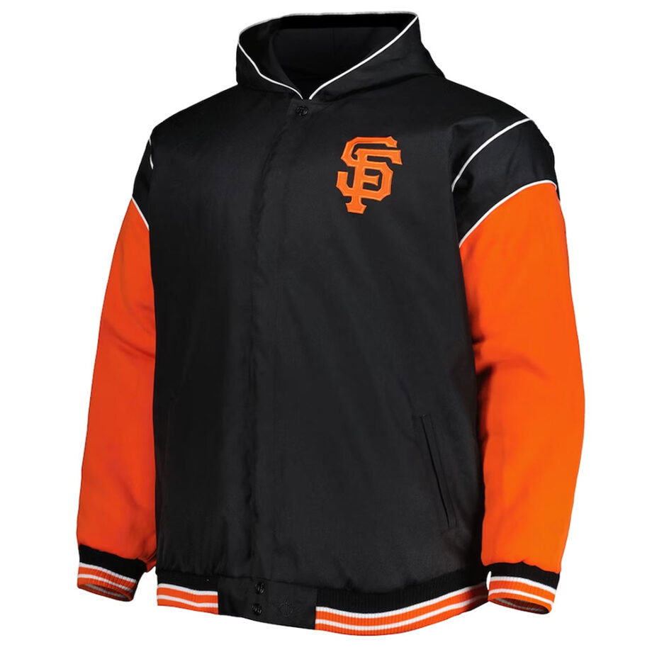 San Francisco Giants Black & Orange Hoodie Jacket