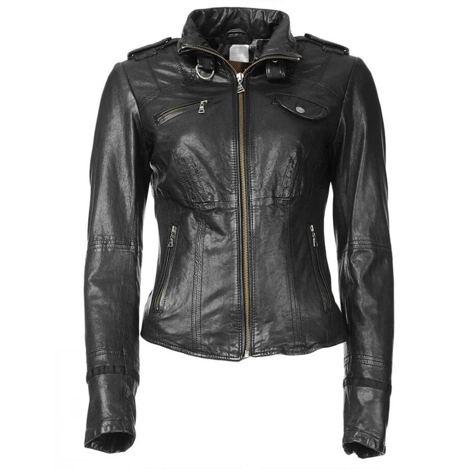 Arrow Season 2 Caity Lotz Leather Jacket