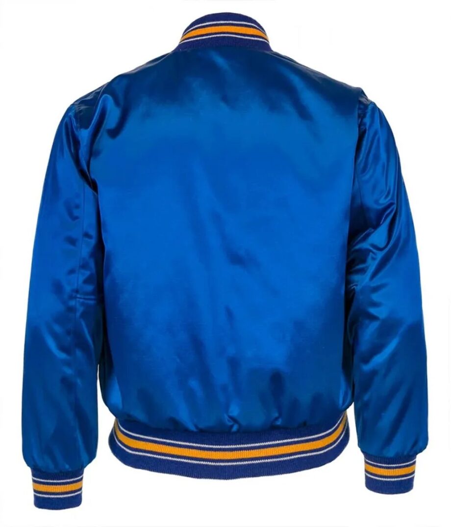1982 Seattle Mariners Blue Satin Bomber Jacket