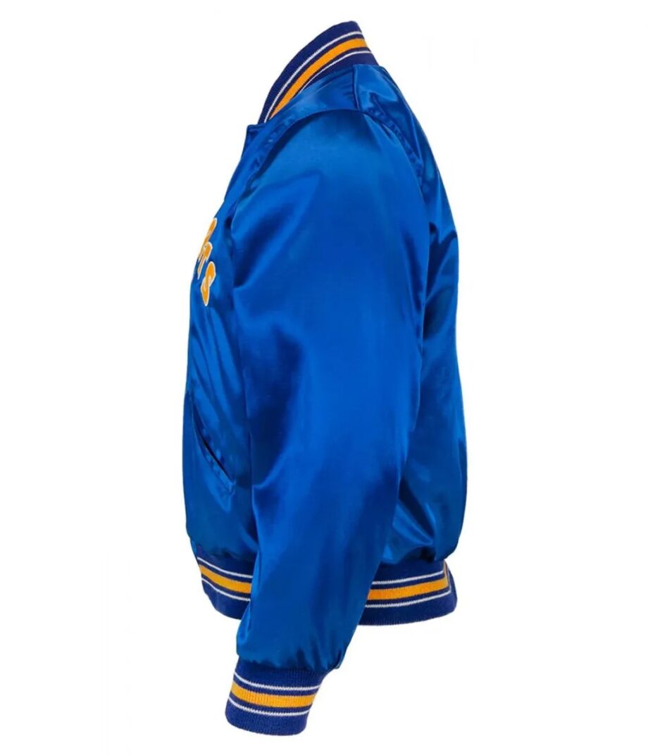1982 Seattle Mariners Blue Satin Bomber Jacket