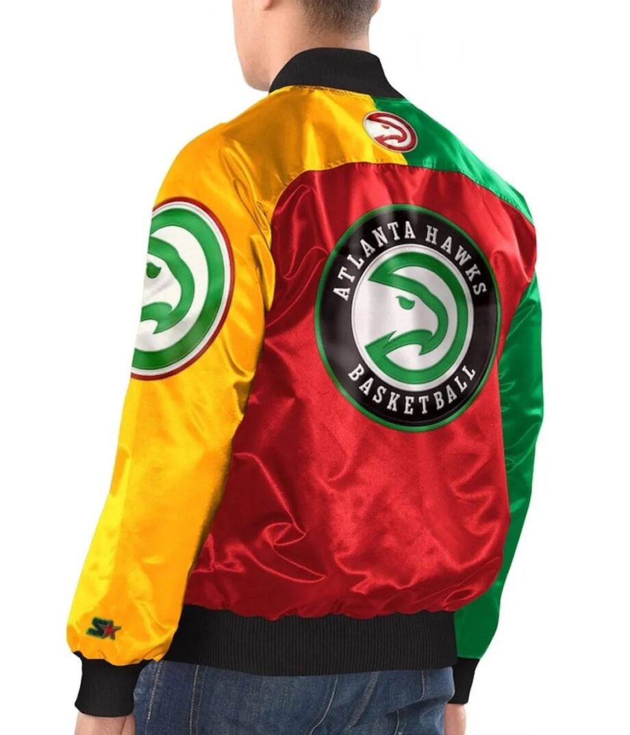 Atlanta Hawks Ty Mopkins Black/Red Varsity Jacket