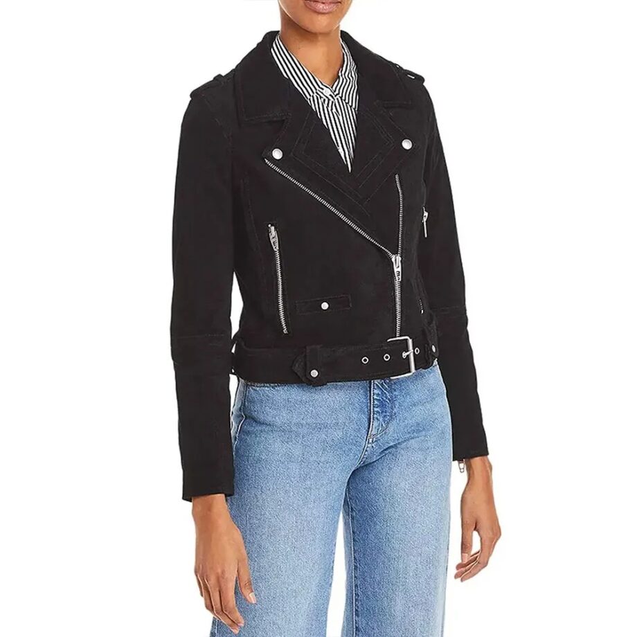 National Treasure Zuri Reed Black Suede Jacket