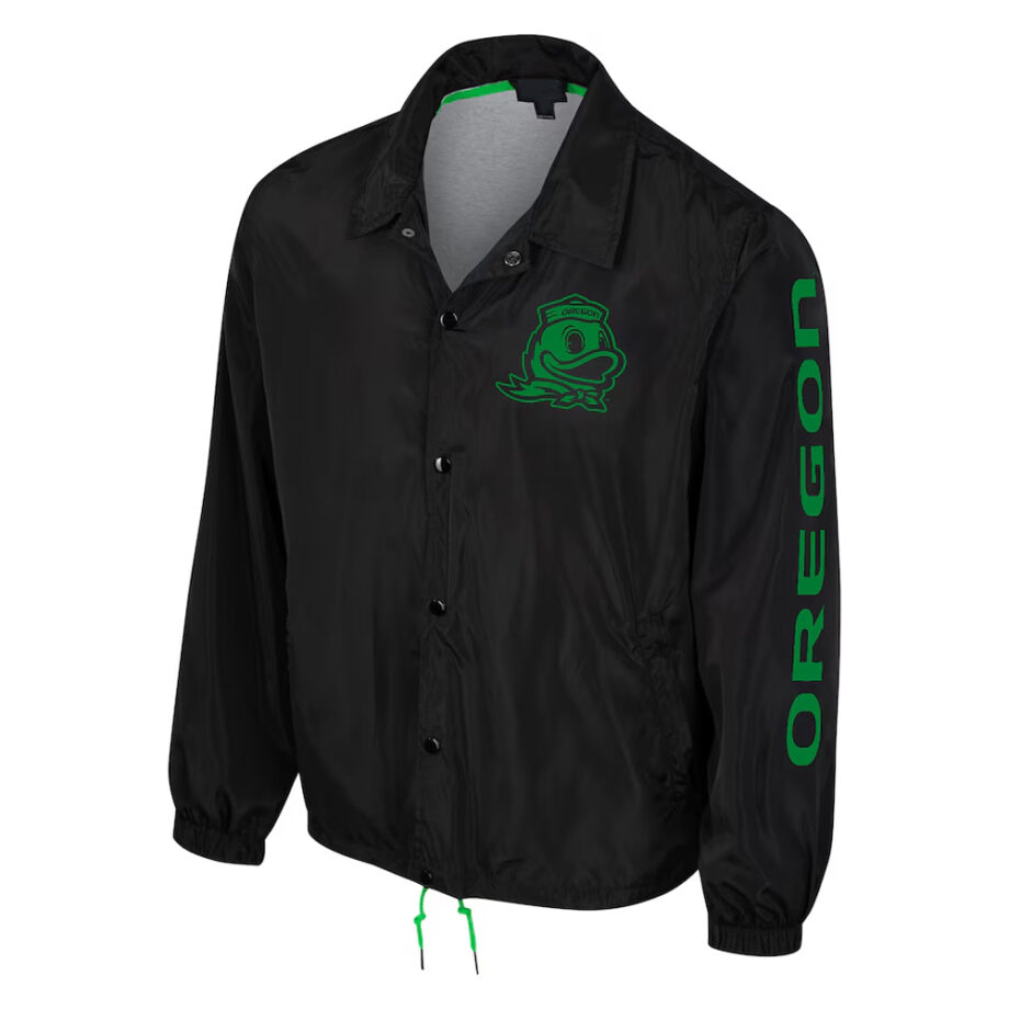 Oregon Ducks Black Coaches Jacket